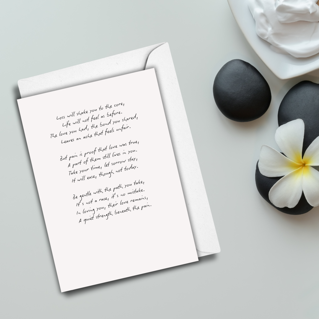 Sympathy Card – “A Widow's Advice”