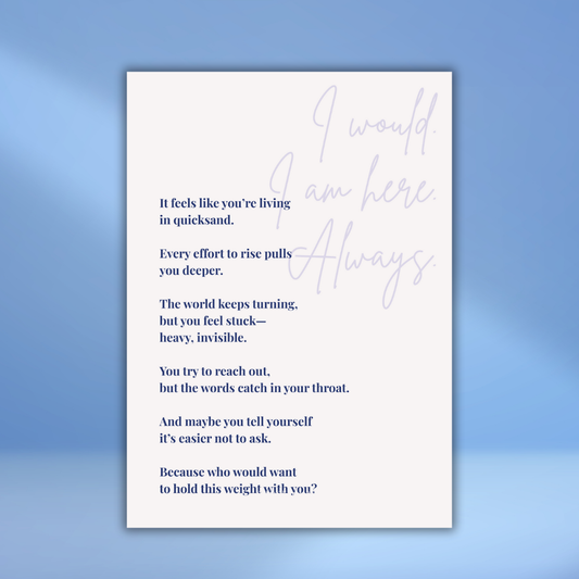 Sympathy Card – “Quicksand”